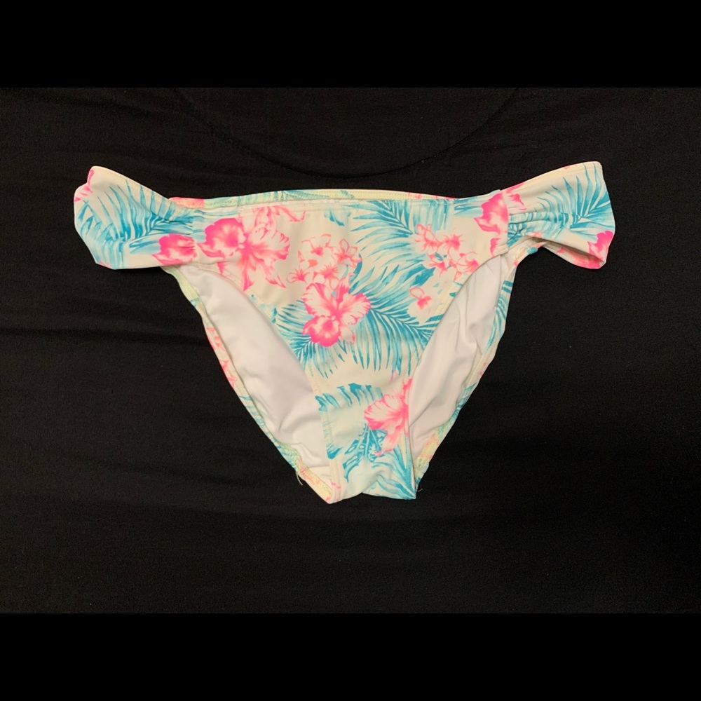 VS Pink tropical bikini bottoms